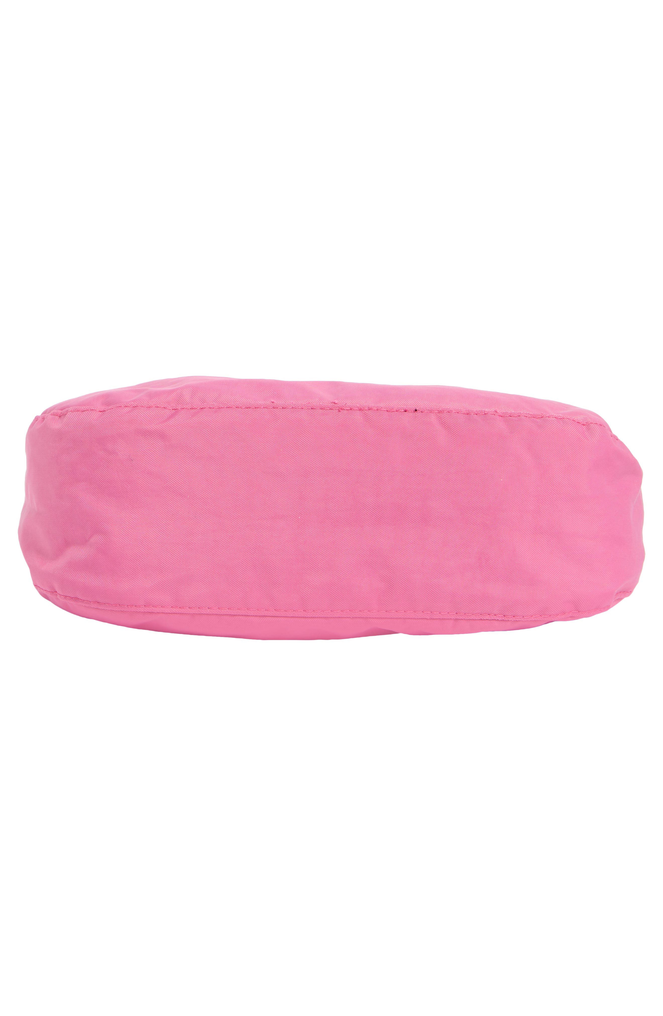 Baggu Small Nylon Crescent Bag, Alternate, color, Azalea Pink