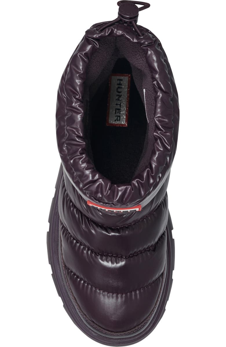 Hunter Maribels Waterproof Snow Boot, Alternate, color, Dark Purple 500