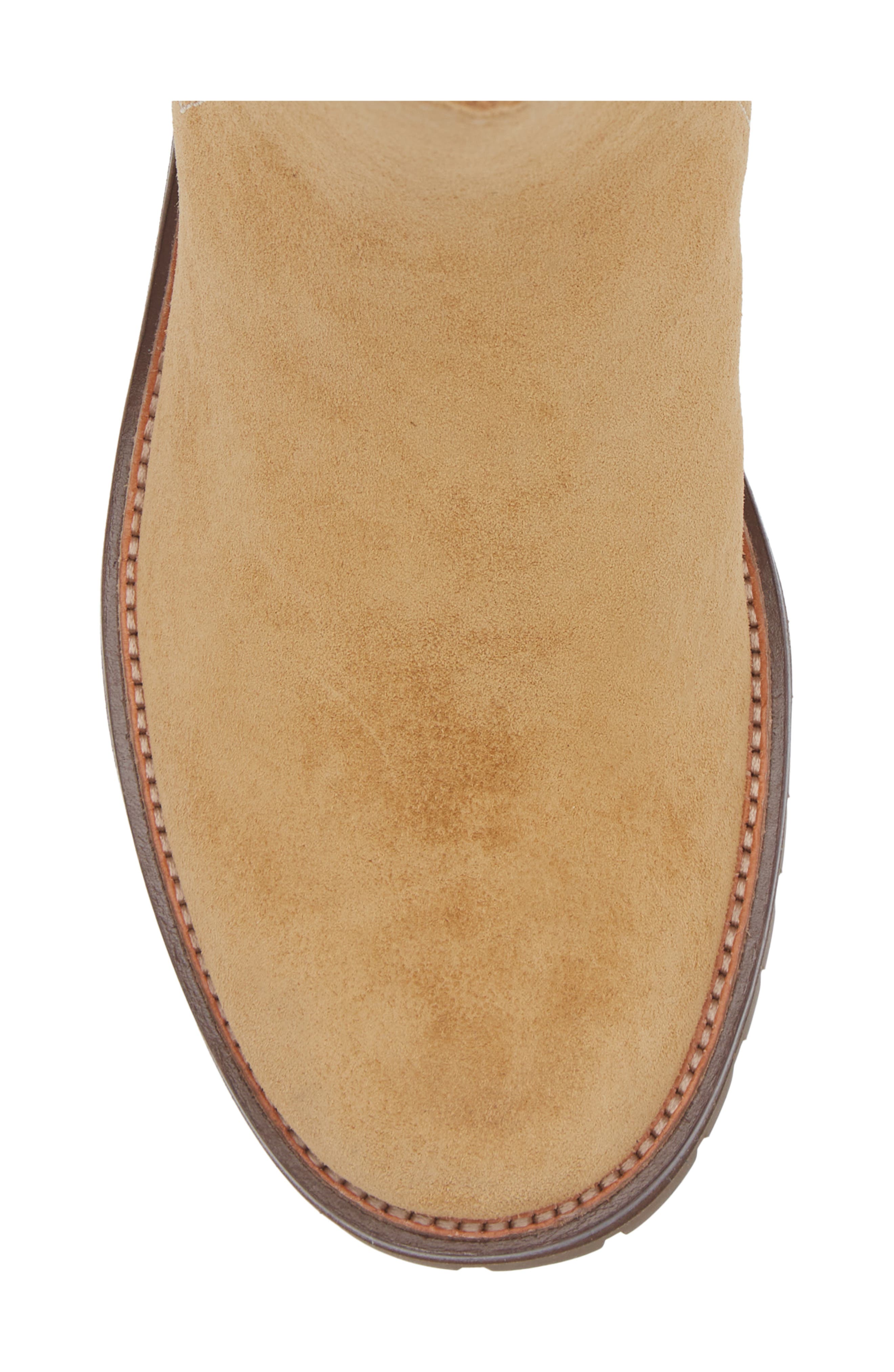 rag & bone Corey Lug Sole Chelsea Boot, Alternate, color, Caramel Suede