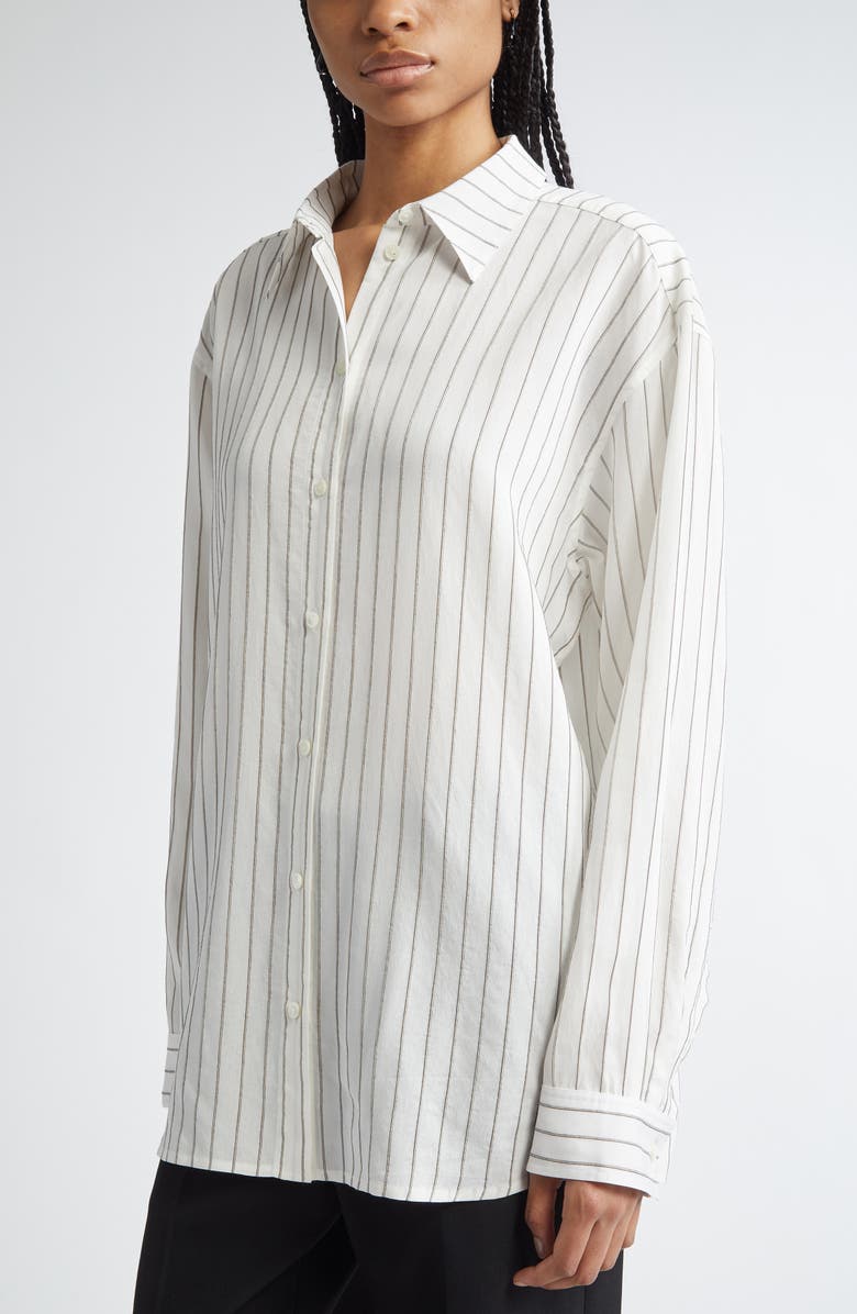 Classic Stripe Button-Up Shirt