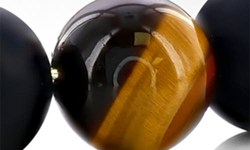 Blackjack Onyx & Tiger's Eye Beaded Bracelet