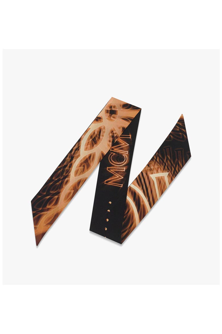 M50 Logo Petite Silk Scarf, Alternate, color, Black
