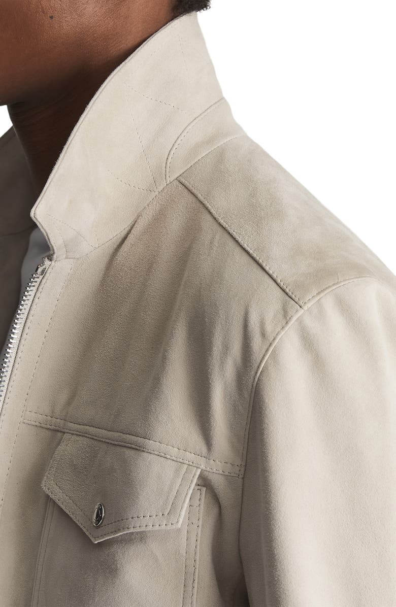 Reiss Pike Suede Trucker Jacket, Alternate, color,