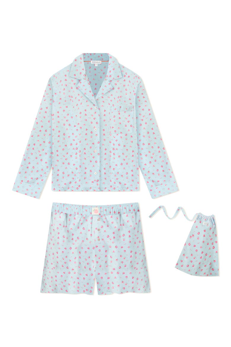 After Party Short Pajamas, Alternate, color, DREAM BLUE