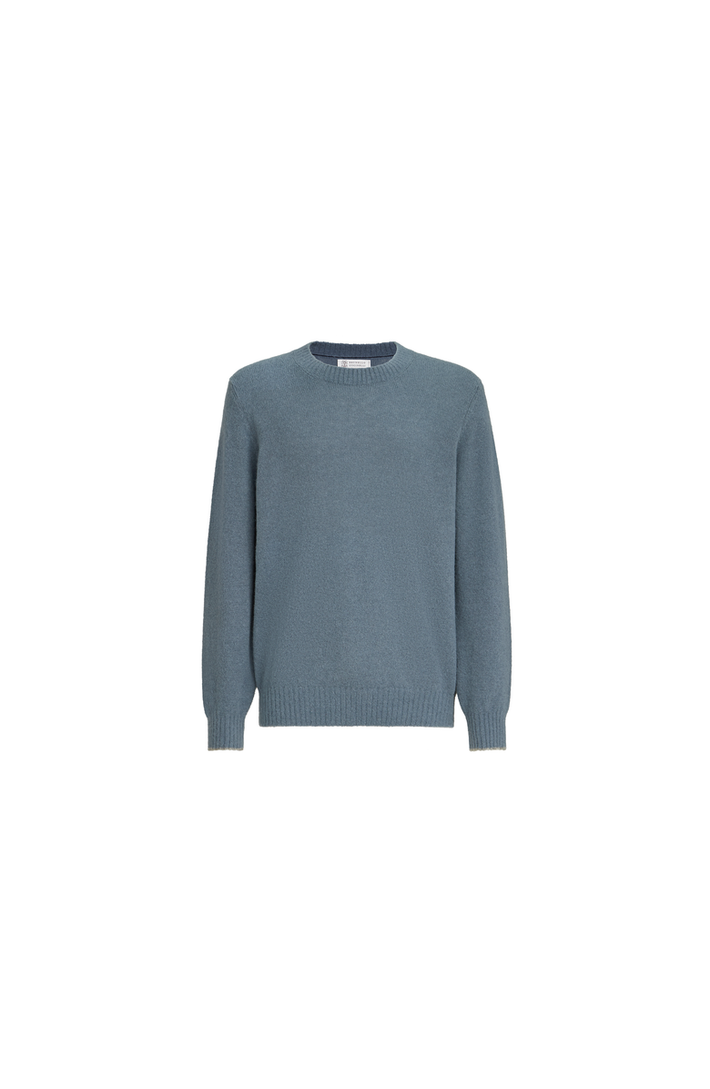 Brunello Cucinelli Alpaca, cashmere and wool sweater, Alternate, color, Cerulean
