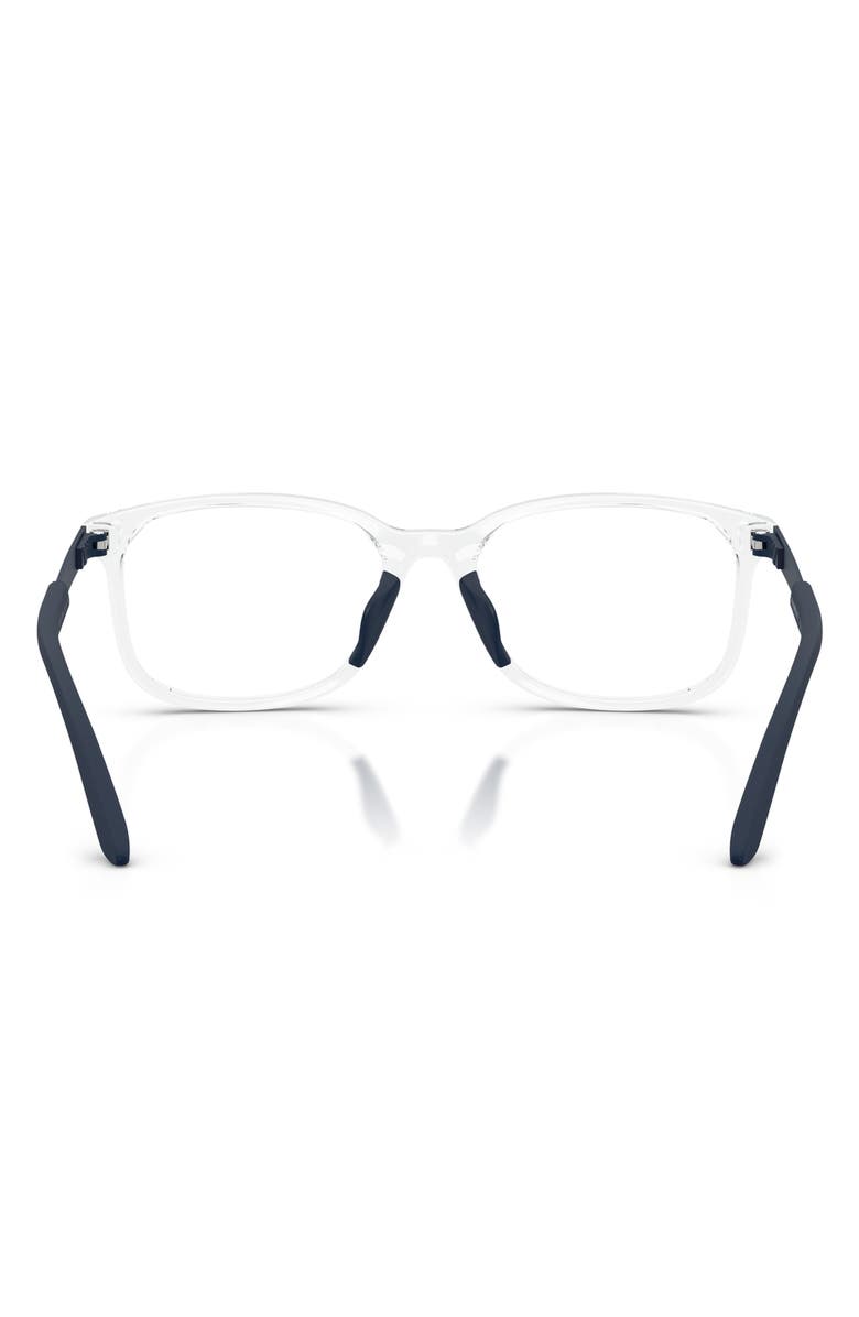 Emporio Armani Kids' 47mm Pillow Optical Glasses, Alternate, color, Shiny Crystal / Demo Lens