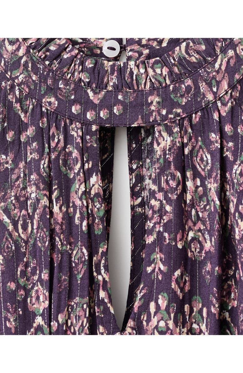 MANGO TEEN Flowy Long Sleeve Minidress, Alternate, color, Purple