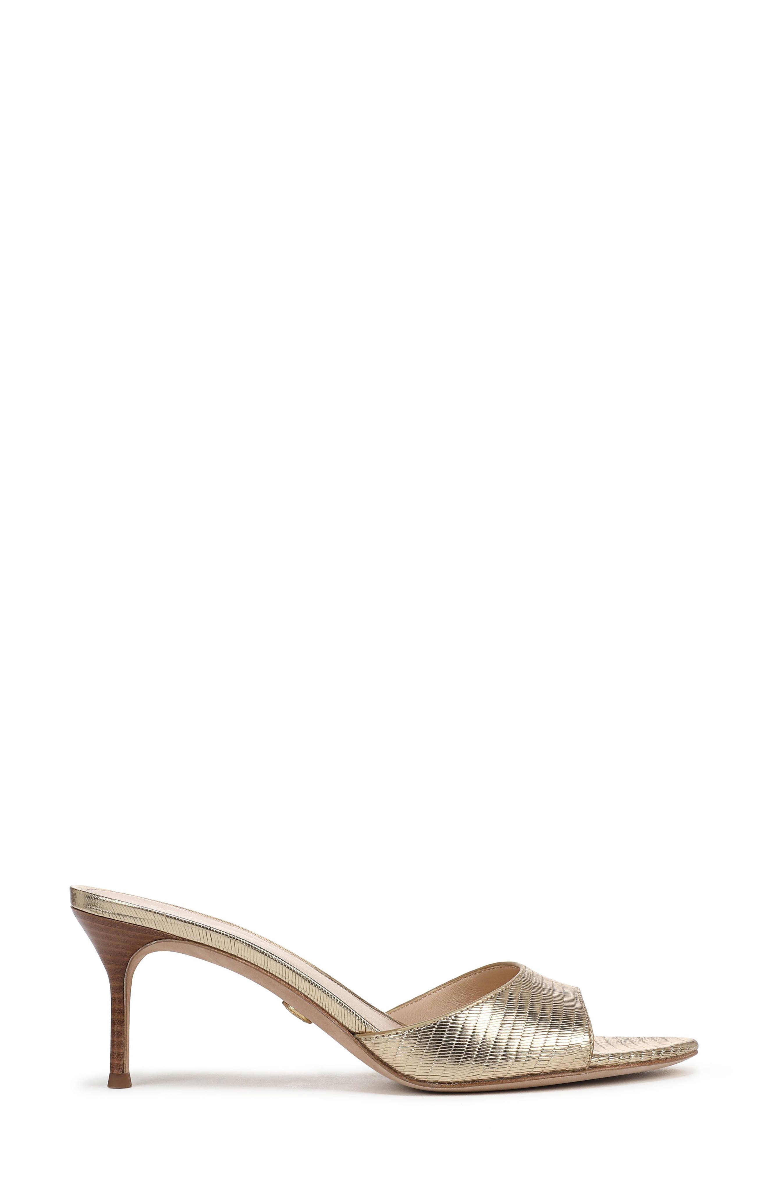 Tia Slide Sandal, Alternate, color, GOLD