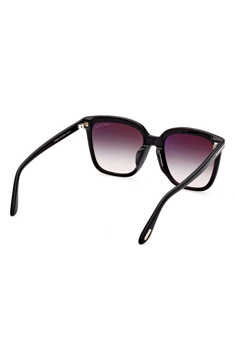 TOM FORD 55mm Butterfly Sunglasses, Alternate, color,