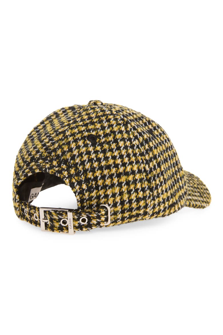 Logo Detail Check Cap, Alternate, color, BLAZING YELLOW