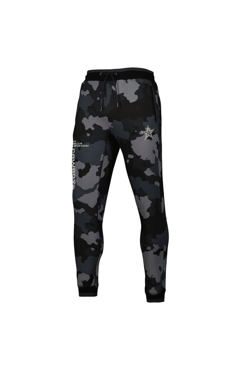 THE WILD COLLECTIVE Unisex The Wild Collective Black Dallas Cowboys Camo Jogger Pants, Alternate, color, Black