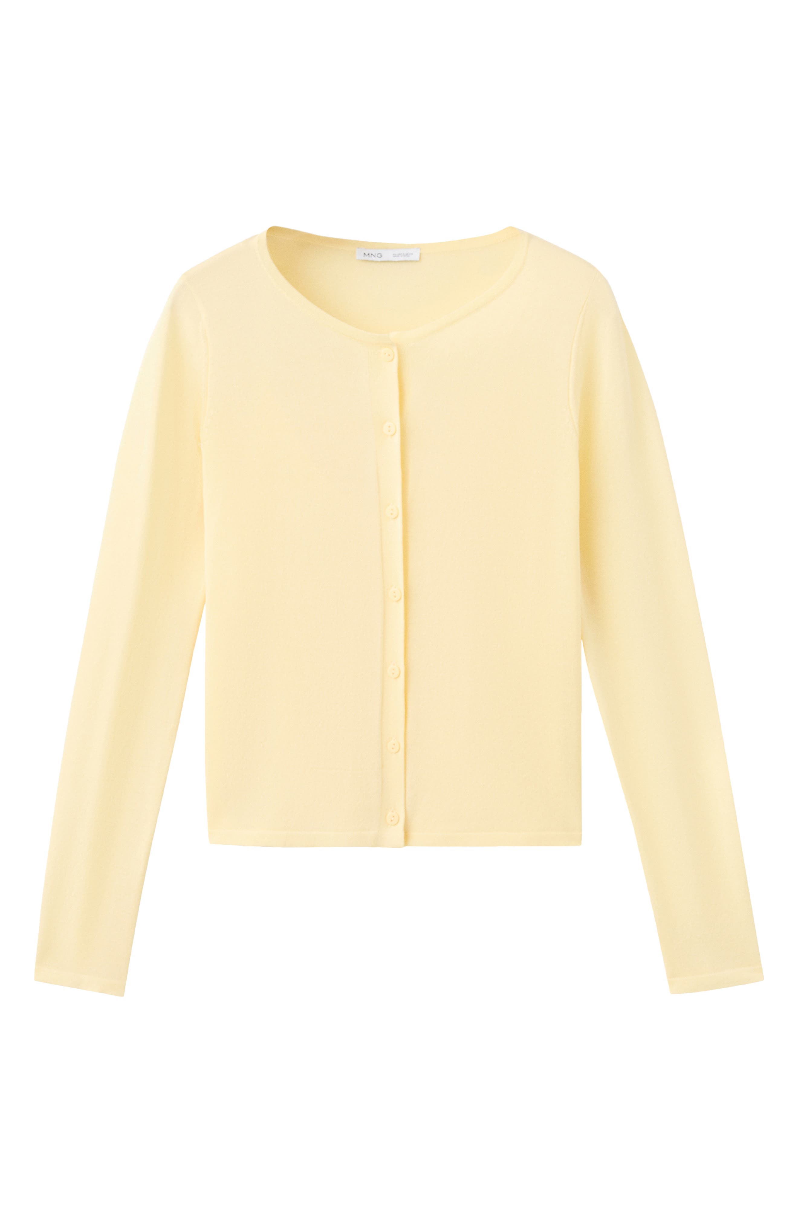Fine Knit Crewneck Cardigan - image 3