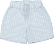 Cuclie Linen Shorts - Lt.Blue Striped
