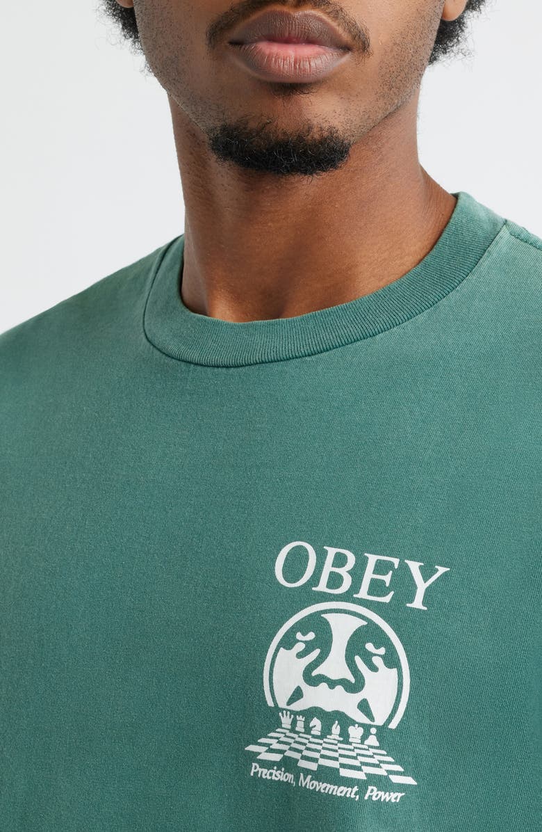 Obey Precision Graphic T-Shirt, Alternate, color, Pigment Ra