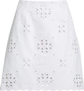Caslon® Eyelet Lace Miniskirt