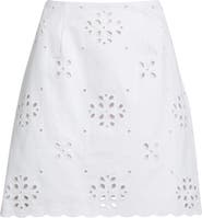 Caslon® Eyelet Lace Miniskirt