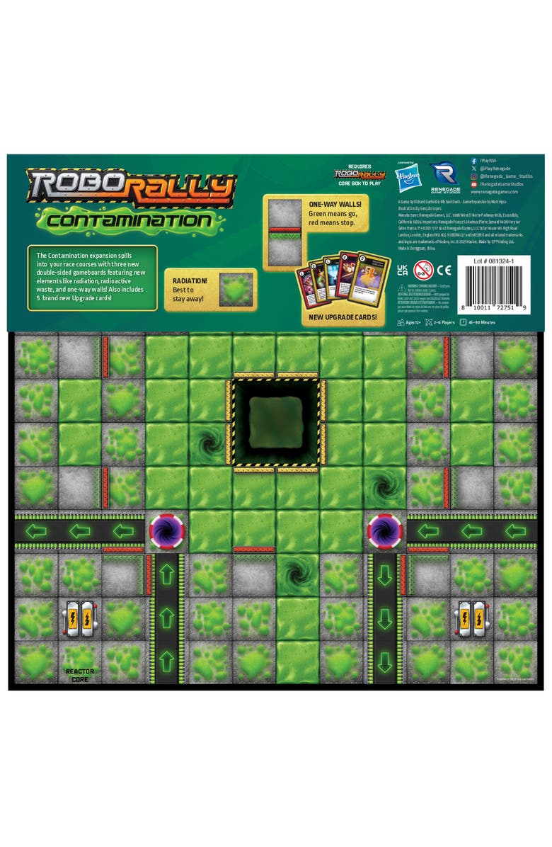 Renegade Game Studios Robo Rally Contamination Expansion 12+, Alternate, color, Multicolored