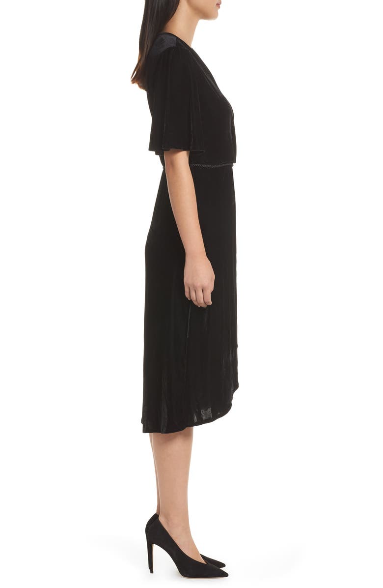 Fraiche by J Velvet Faux Wrap Dress, Alternate, color, 