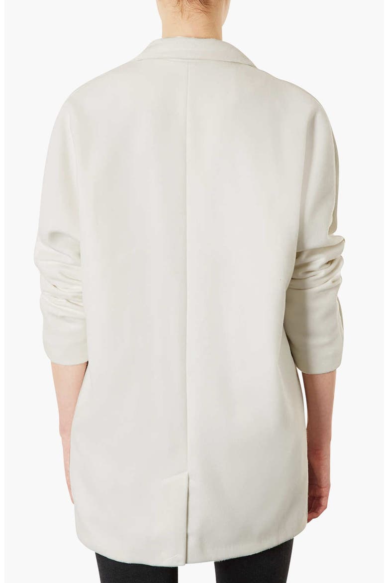 Oversized Snap Button Coat, Alternate, color, WHITE
