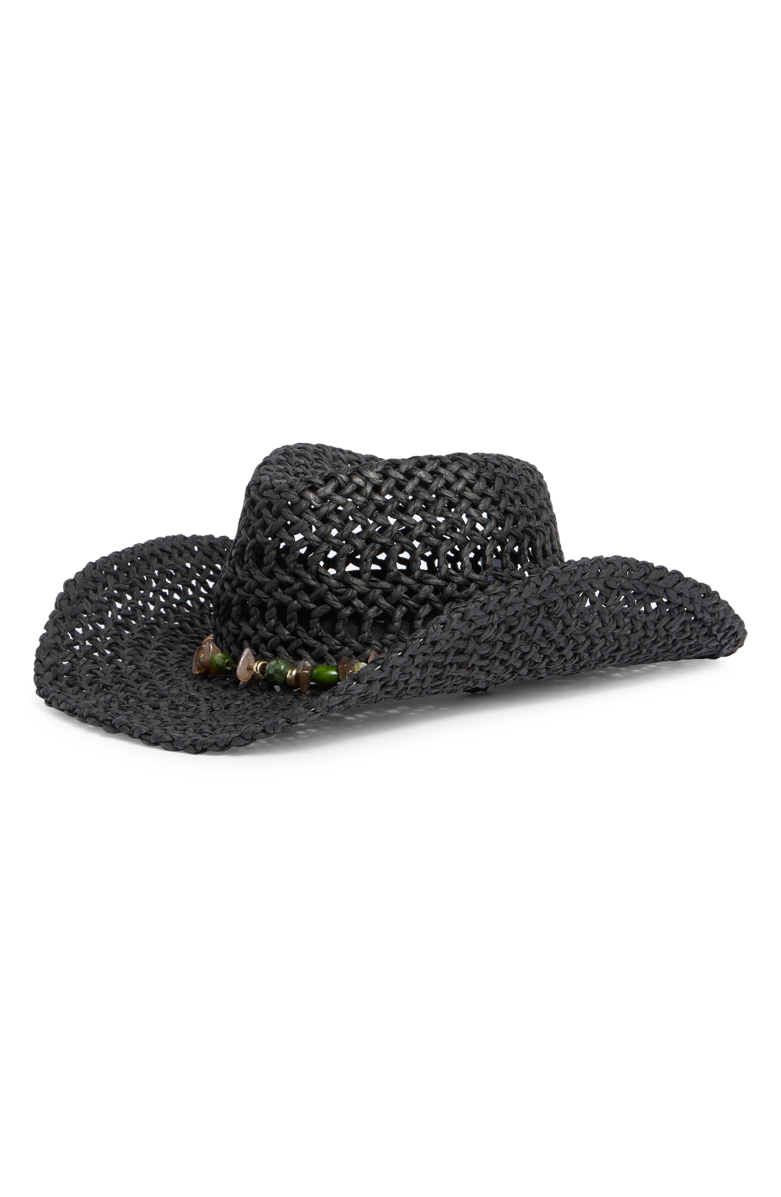 Steve Madden Lei Beaded Western Hat