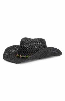 Steve Madden Lei Beaded Western Hat