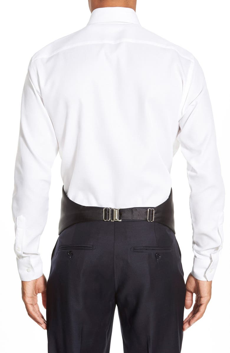 David Donahue Cummerbund & Pre-Tied Bow Tie Set, Alternate, color, Black