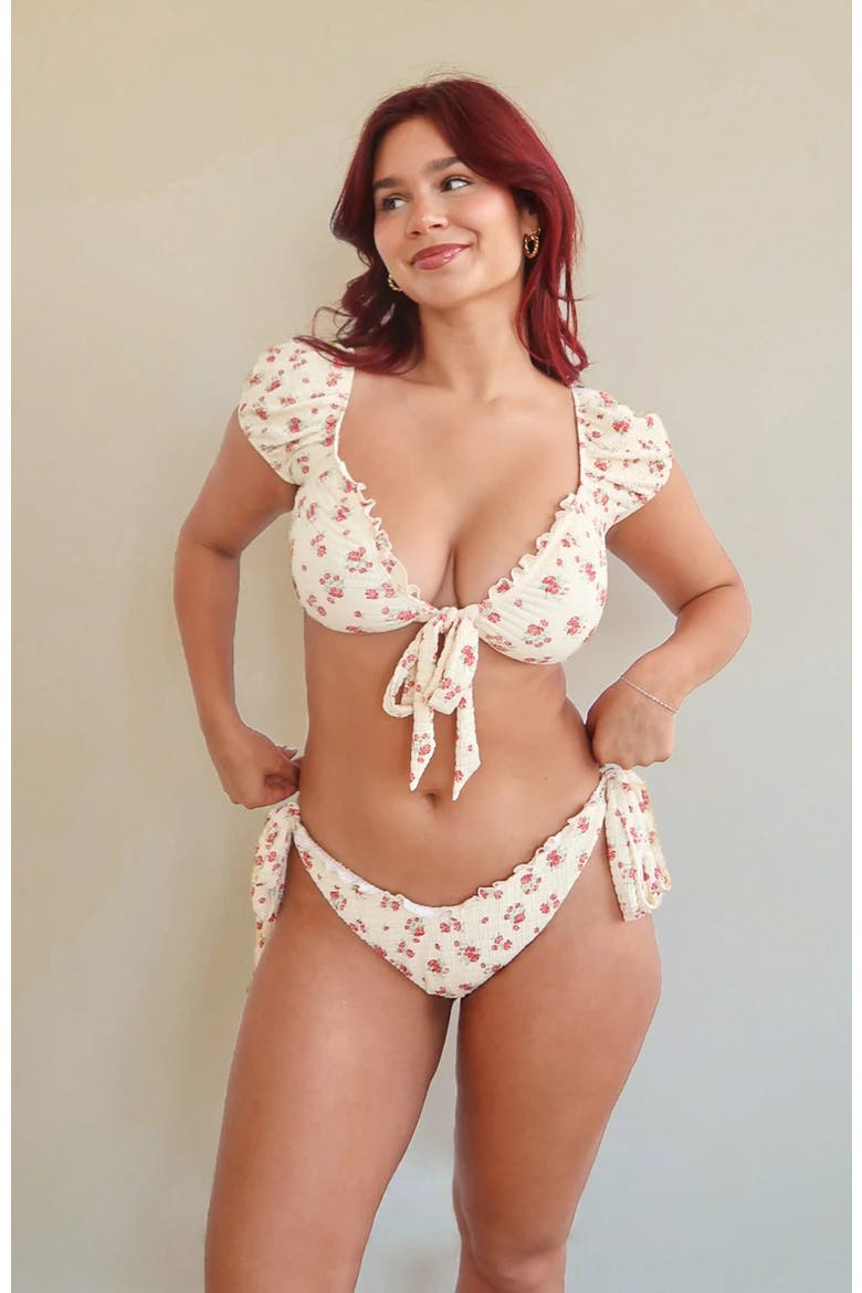Toledo Cheeky Bikini Bottom, Alternate, color, Rosa Rojas