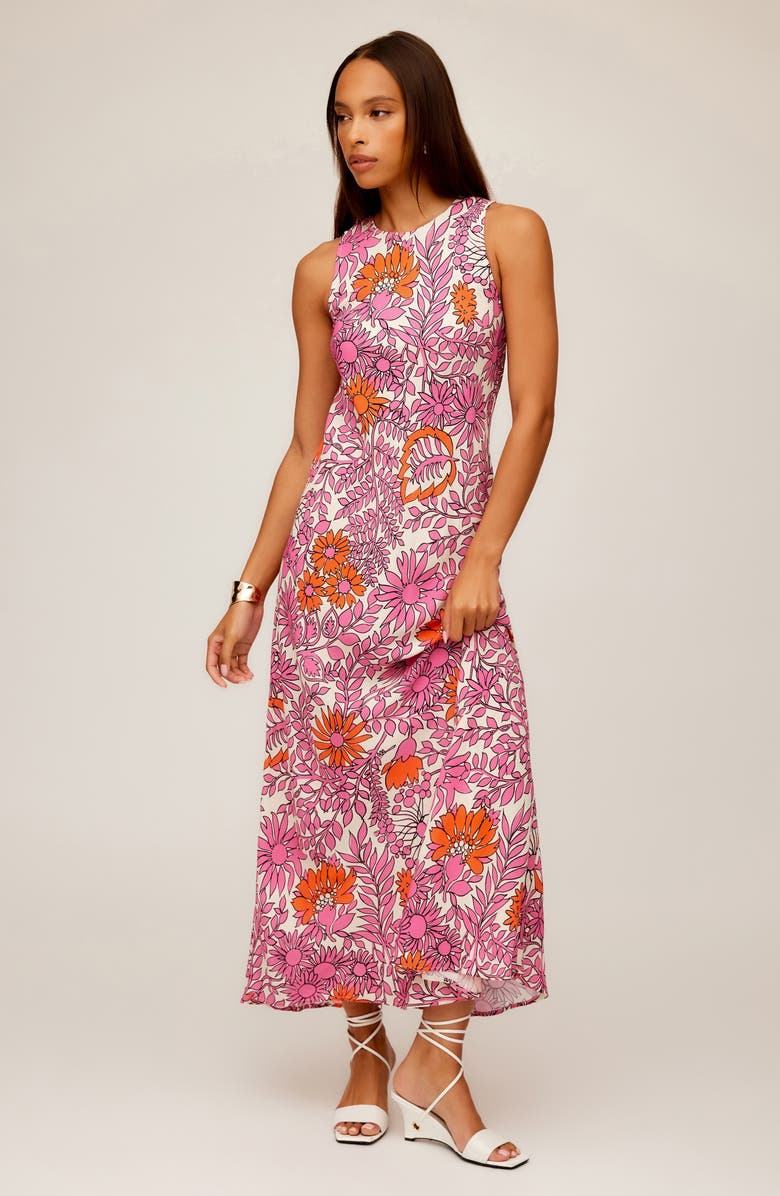 FIFTEEN TWENTY Dani Floral Sleeveless Maxi Dress, Alternate, color, 