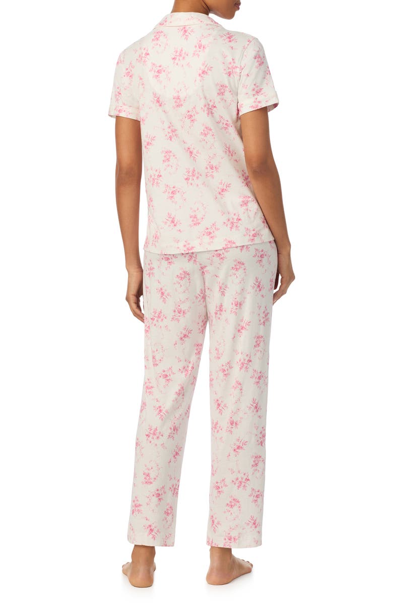 Lauren Ralph Lauren Print Cotton Blend Ankle Length Pajamas, Alternate, color, 
