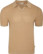 Onia Johnny Collar Cotton Textured Knit Polo