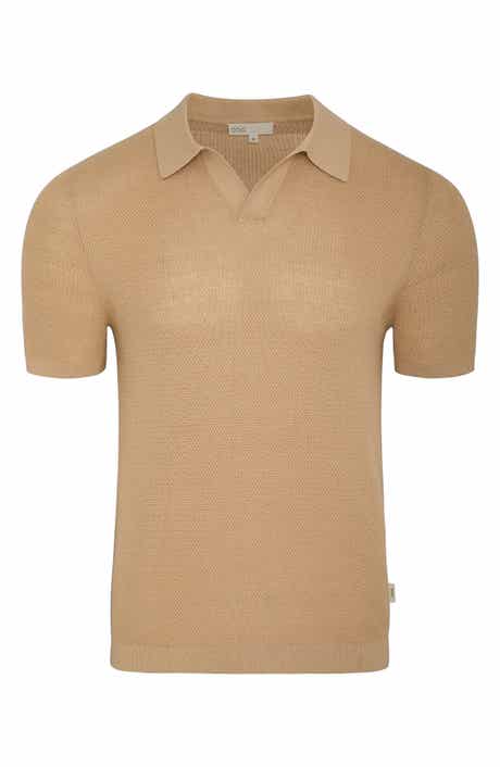 Onia Johnny Collar Cotton Textured Knit Polo