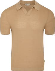 Onia Johnny Collar Cotton Textured Knit Polo