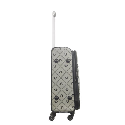 TRUE RELIGION TRUE RELIGION SOFT SIDED 27" EXPANDABLE, SPINNER LUGGAGE BUDDAH PATCH