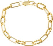 BY ADINA EDEN Textured Chain Link Bracelet