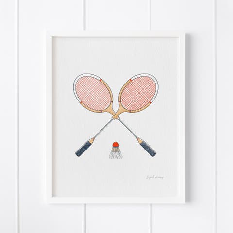 Badminton Framed Museum Quality 8" x 10" Art Print