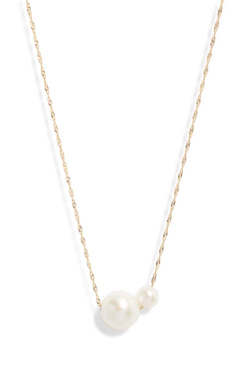Nordstrom Freshwater Pearl Necklace In Gold