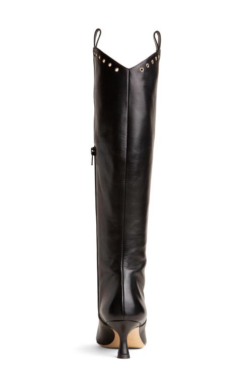 Beautiisoles Vanessa Pointed Toe Tall Boot In Black