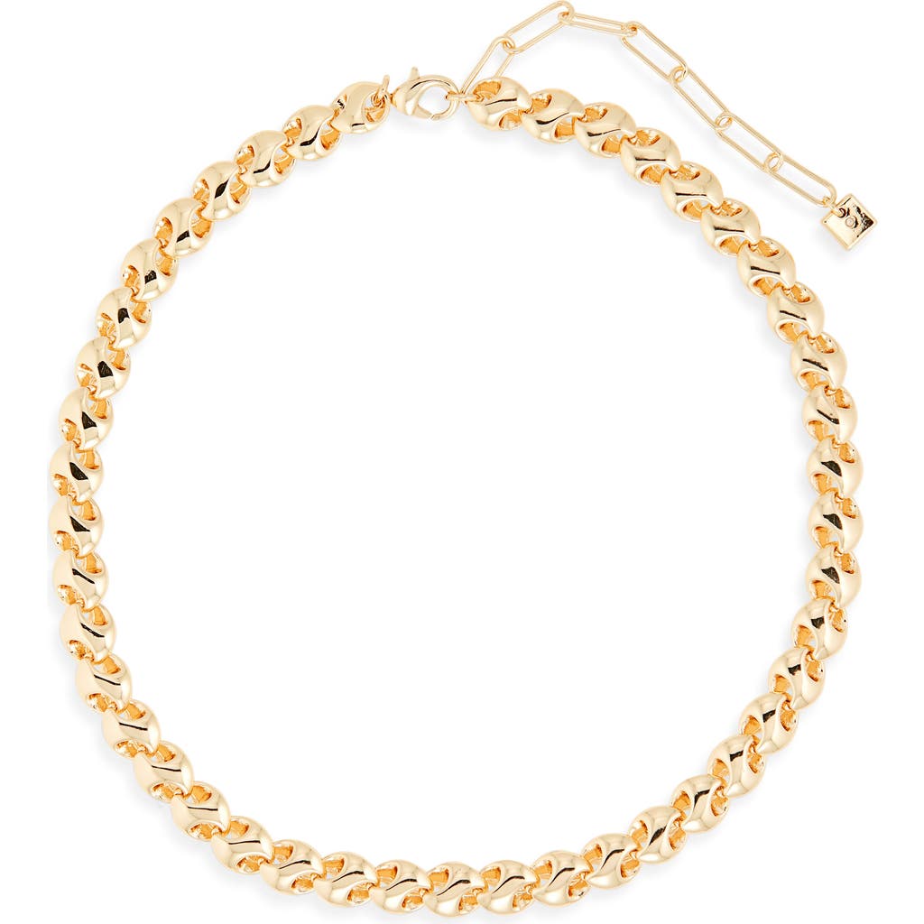 Open Edit Interlocked Link Necklace In Gold