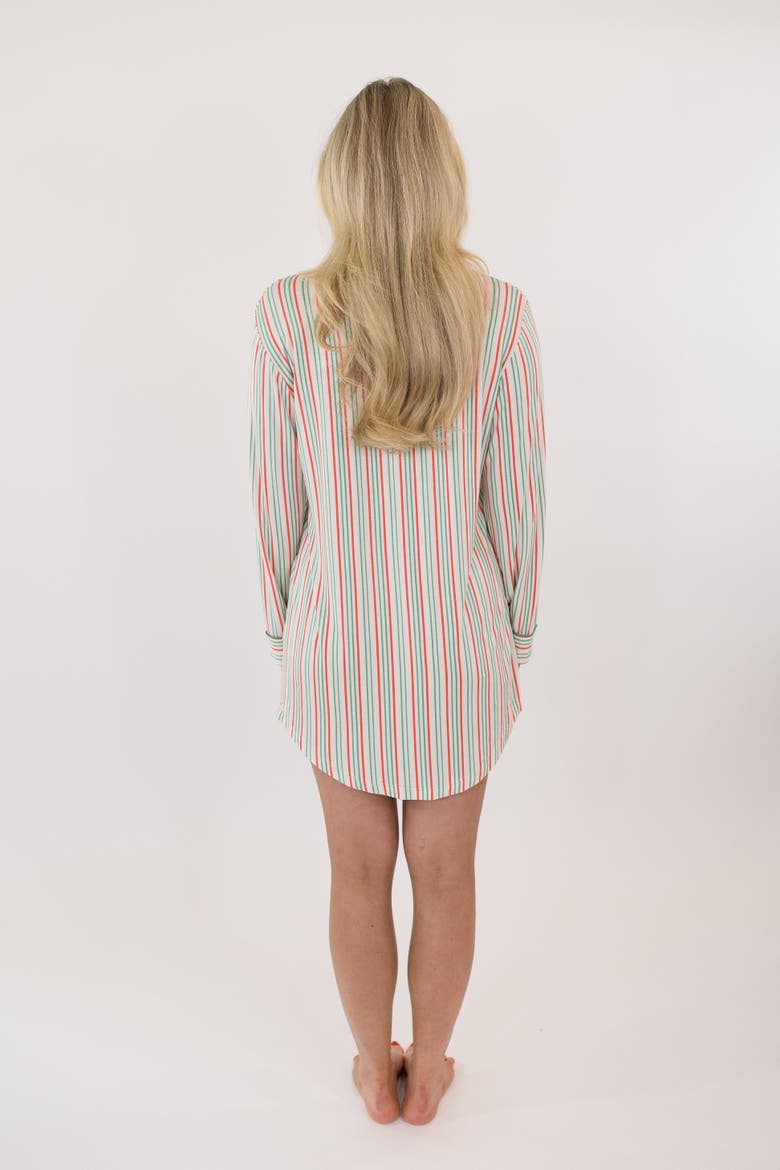 Sleep Dress, Alternate, color, Cream Stripe