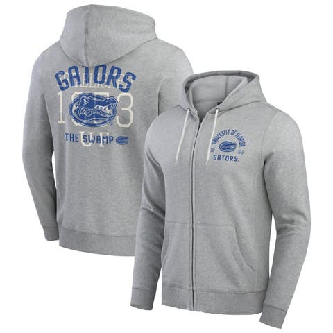Men's Darius Rucker Collection by Fanatics  Heather Gray Florida Gators Vintage Stripe Full-Zip Hoodie