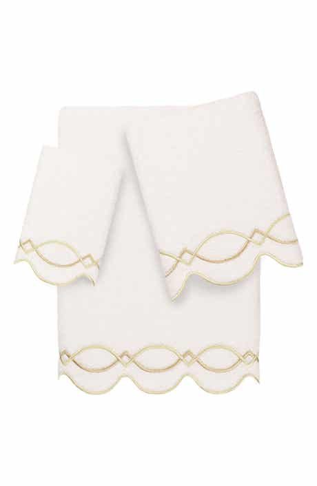 Diamond Chain Scallop 3-Piece Towel Set