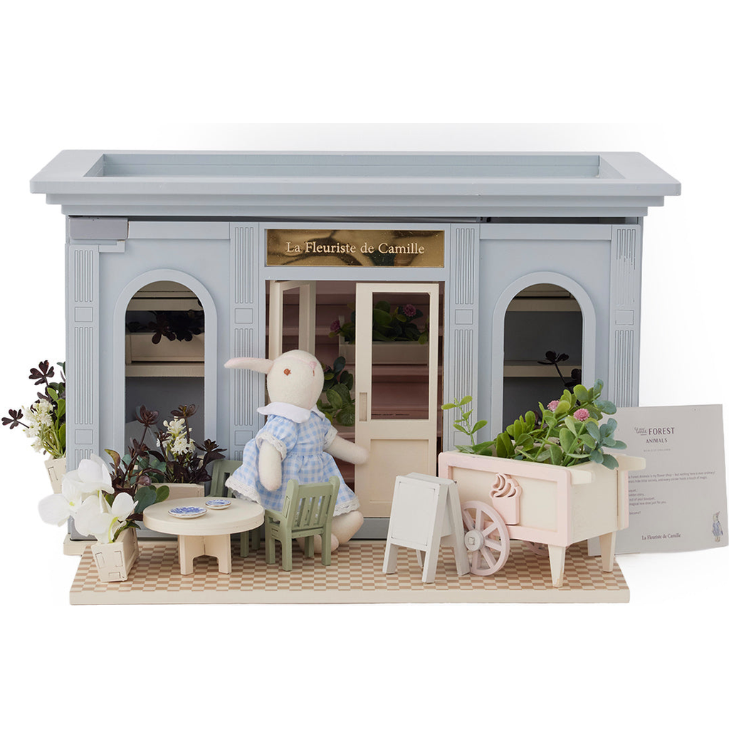 Little Forest Animals La Fleuriste de Camille Miniature Flower Shop Dollhouse in With Led Lighting  product