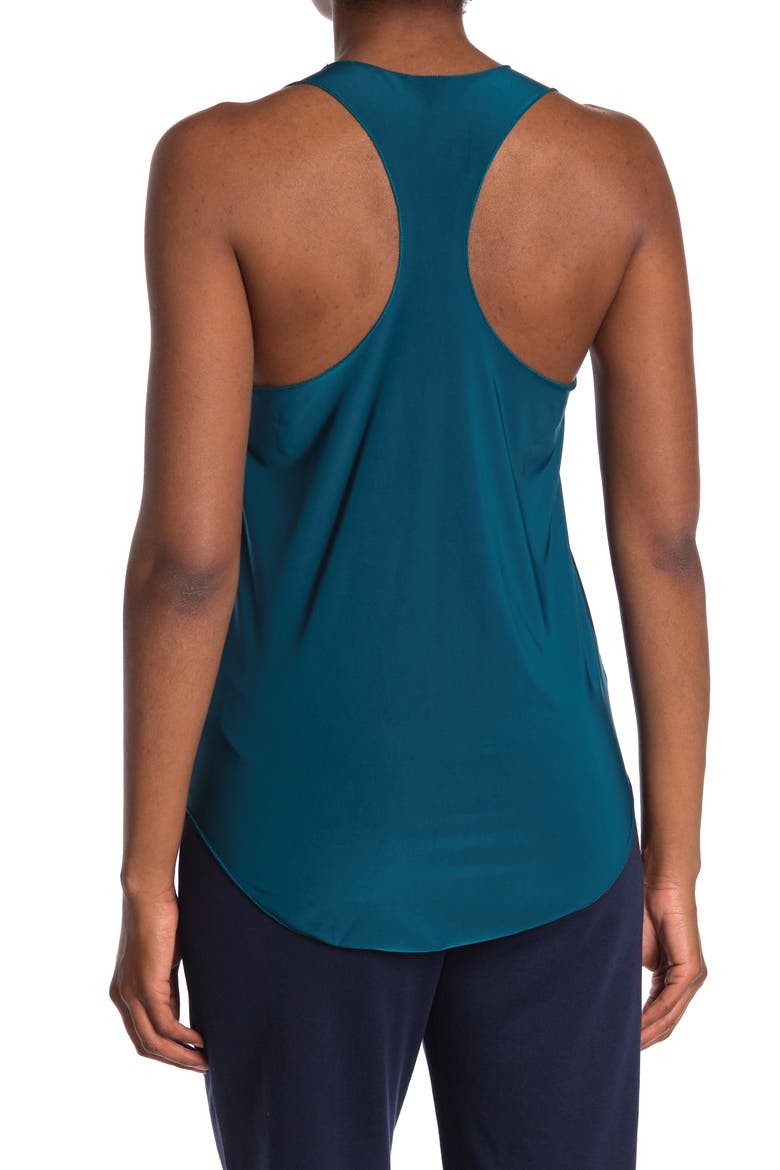 'Glossy Flow' Racerback Tank, Alternate, color, TEAL