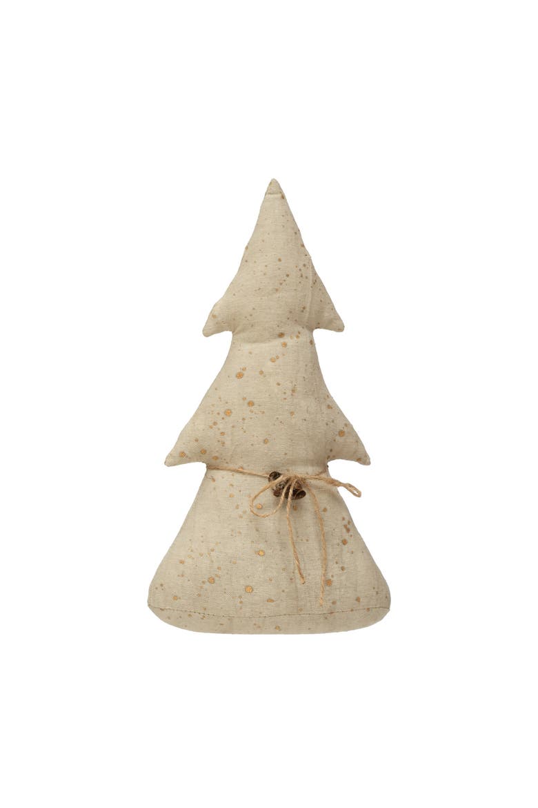 Antiqued Canvas Tree with Bells with Natural Color, Bells, Main, color, Natural