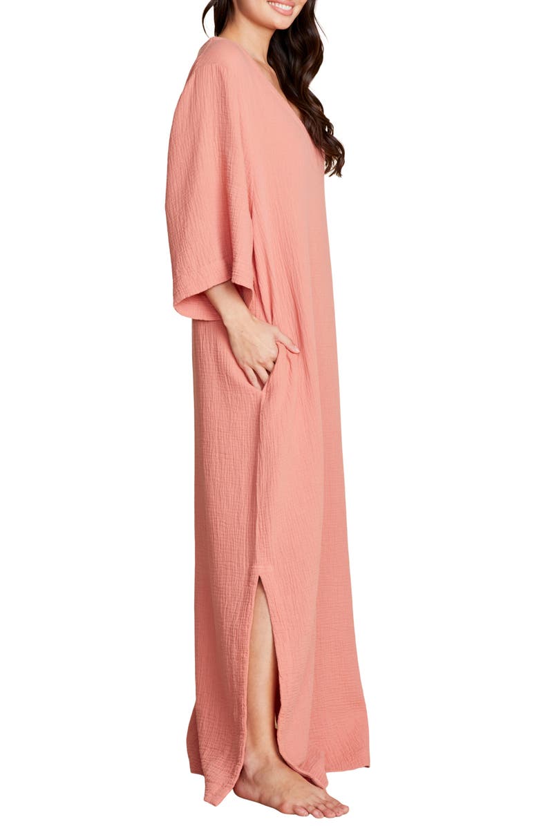 Barefoot Dreams<sup>®</sup> Sun Soaked Cotton Gauze Caftan, Alternate, color, 