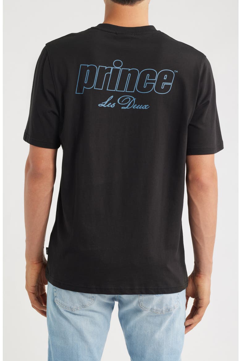 x Prince Organic Cotton Graphic T-Shirt, Alternate, color, BLACK