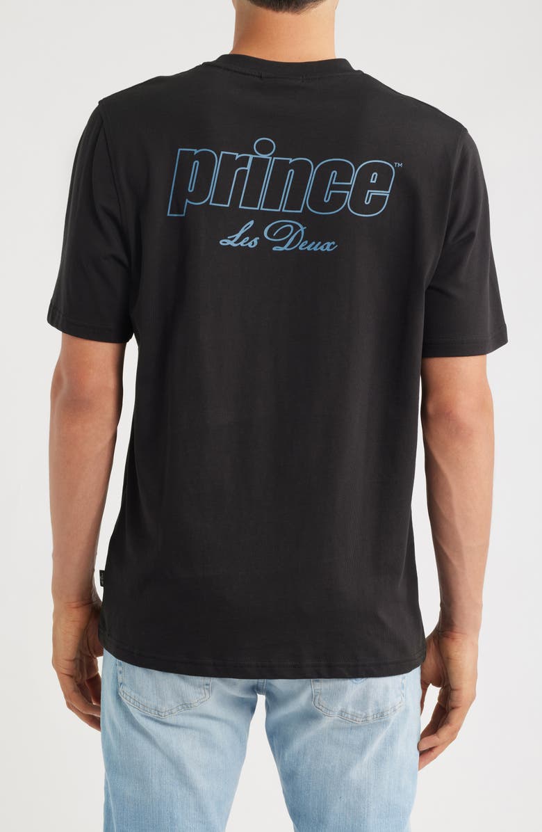 Les Deux x Prince Organic Cotton Graphic T-Shirt, Alternate, color, Black