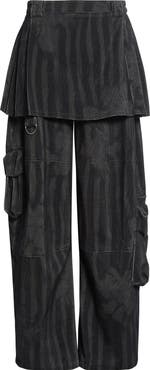 Collina Strada Lawn Plaid Skirt Overlay Cargo Pants
