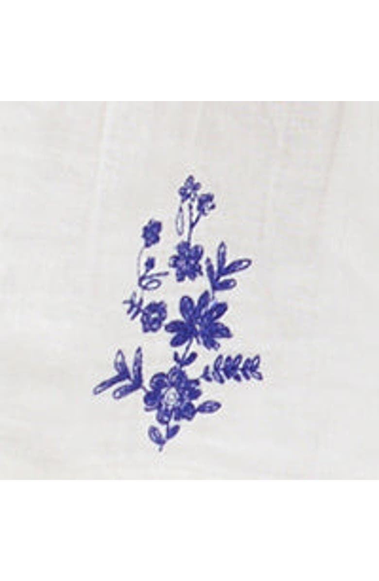 Raffya Kids Ally Paneled Waist Embroidered Skirt, Alternate, color, White