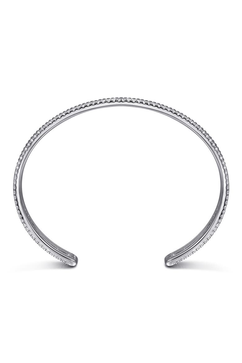 Bujukan White Sapphire Multi Row Cuff Bracelet, Alternate, color, STERLING SILVER